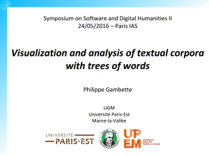  Visualization and analysis of textual corpora with trees of words